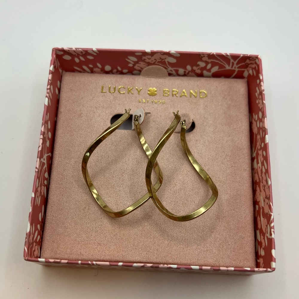 Lucky Brand gold hoops